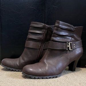 Brown Booties with Heel